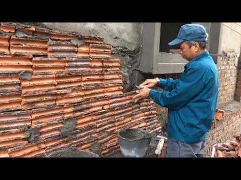 Amazing Brick Wall Design And Construction Home Improvement Creative Brick Wall Construction Idea Youtube