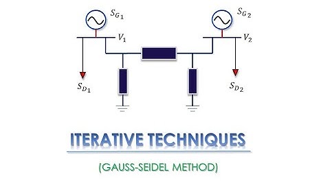 LOAD FLOW STUDY(GAUSS SEIDEL METHOD) GATE/IES/ISRO/BARC
