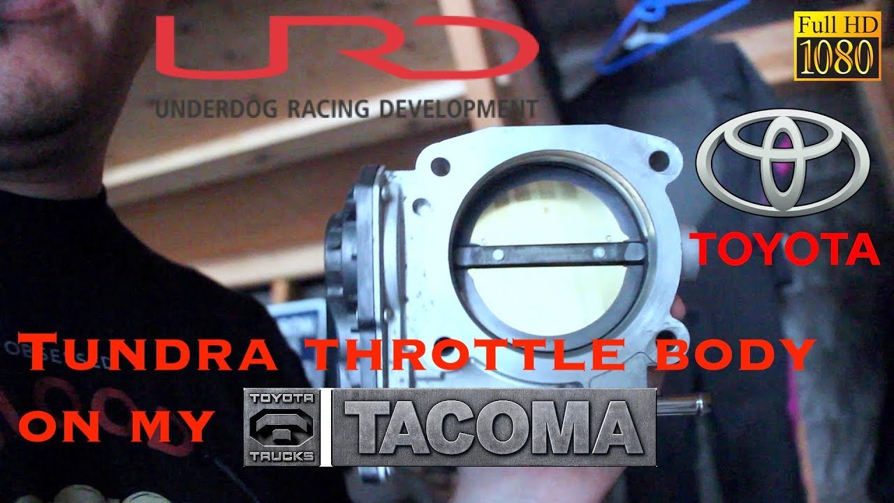 Tundra throttle body on my 2016 Tacoma with URD 76mm adapter plate
