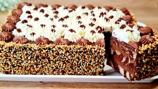 The most delicious cake! Easy to prepare! Big and beautiful! Chocolate birthday cake!