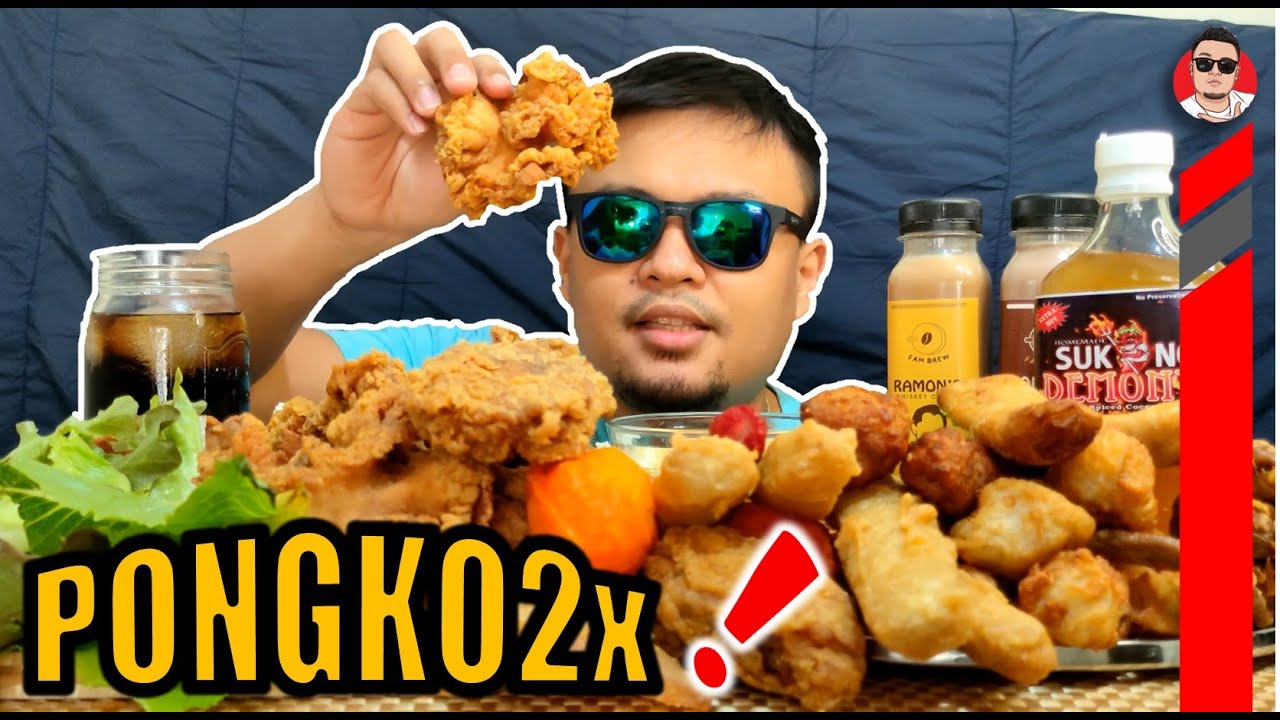 Filipino Street Food | Chicharong Bulaklak - Pongko2x MUKBANG - YouTube