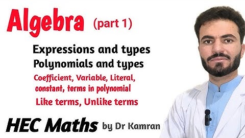 Lec 8: HEC Maths/ Algebra/ All Algebra Conceptual Terms by Dr Kamran