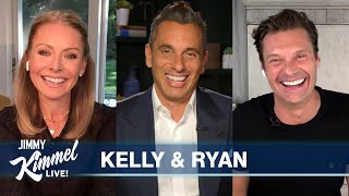 Guest Host Sebastian Maniscalco Interviews Kelly Ripa & Ryan Seacrest