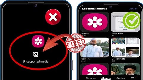 How To Fix Unsupported Media in Gallery Problem Android 2024 |Unsupported Media Gallery