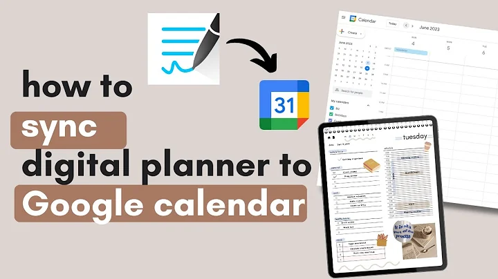 HOW TO link digital planner to google calendar | goodnotes tutorial, how to make digital planner