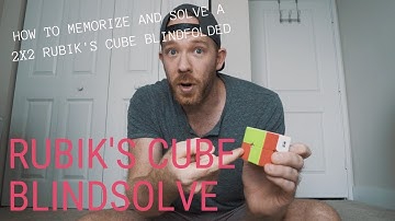 HOW TO SOLVE A 2X2 RUBIKS CUBE BLINDFOLDED // RANDOM MEMORY TIPS 18.12
