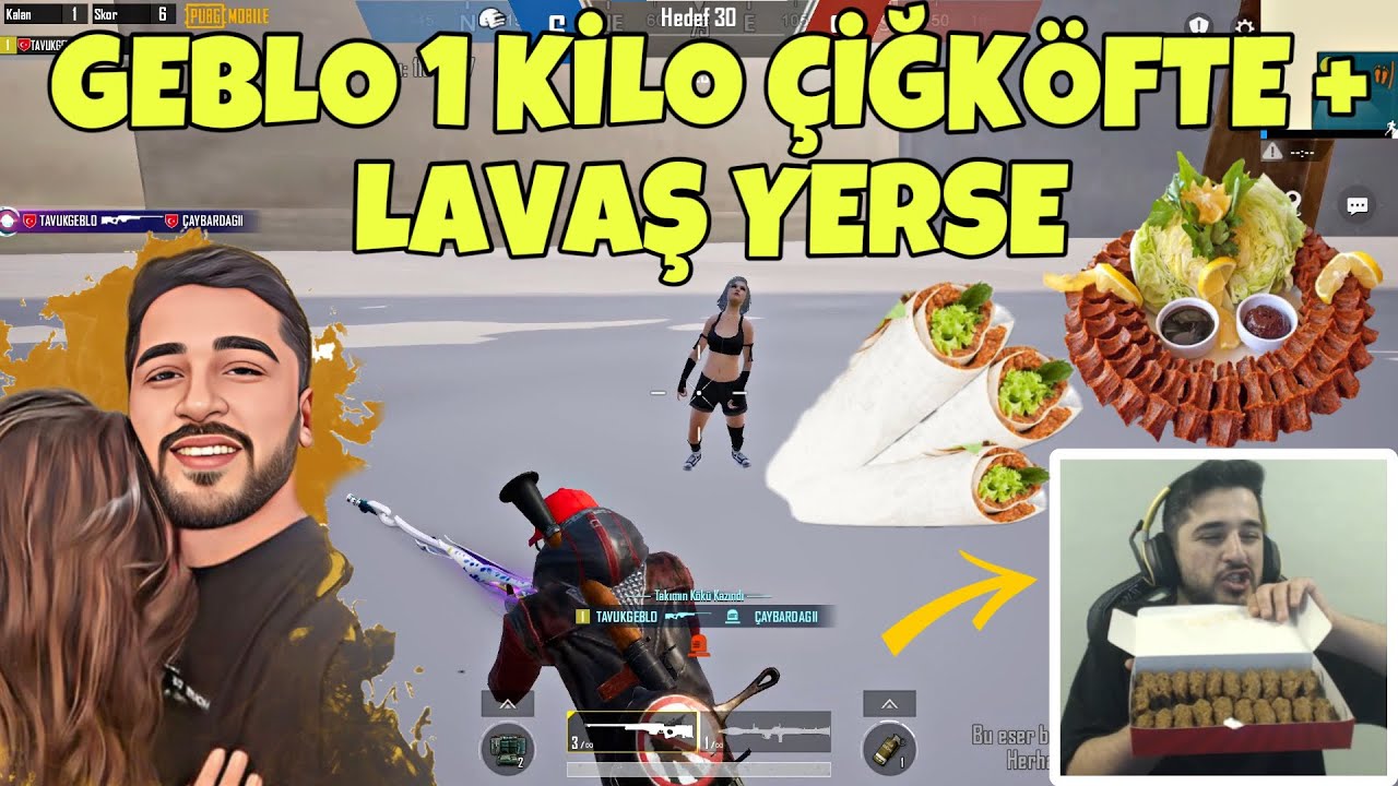 AYŞO'YA HER ÖLDÜĞÜMDE ÇİĞ KÖFTE YEDİM, ÜSTÜNE 5 LAVAŞ YEDİRDİ! -PUBG MOBİLE