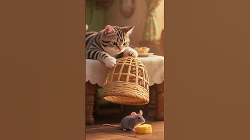 Shocking! 😱😱The cat sets a trap and waits in silence やばすぎ！😱😱猫は罠を仕掛けて静かに待っている #shorts #tabbycat