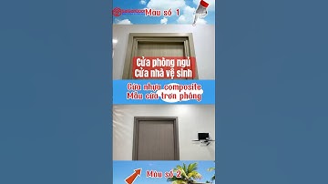 👍 Mẫu cửa nhựa composite kiểu trơn phẳng đẹp hiện đại sang trọng giá rẻ, dùng làm cửa phòng ngủ