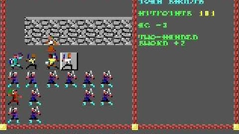 party vs guards of Tyranthraxus (Pool of Radiance)