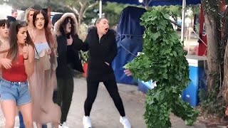 She likes plants and her boyfriend didn't know { I LIKE if you are happy like this} Bushman Prank