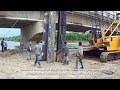 PAKU BUMI TIANG PANCANG BAJA (STEEL PILE DRIVING) JEMBATAN LAMNYONG, PEMANCANGAN -  BANDA ACEH