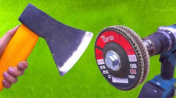 This sharpening method will amaze you! Get your axes razor sharp with DIY wood tools