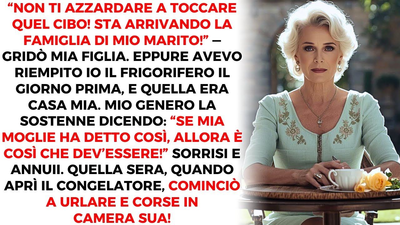 Mia Figlia Ha Urlato:“Non Toccare Quel Cibo! Stanno Arrivando I Miei Suoceri!”,Nella Mia Stessa Casa