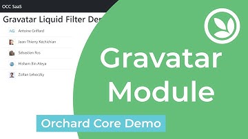 Gravatar Module - Orchard Core Demo