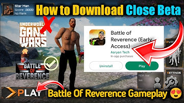 Battle Of Reverence Close beta download | Gameplay | EARLY ACCESS | new indian battle royal game |
