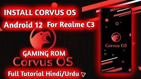 Official Corvus OS for Realme C3 and Narzo 10a Best For Gamers