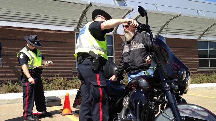 Glenn Reimer’s Harley undergoes noise testing