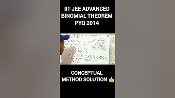 IIT JEE advanced binomial theorem pyq 2014 #Jeepathshala #Jeewarriors #goalsjee #jeeachievers