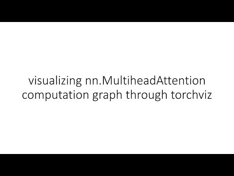 visualizing nn.MultiheadAttention computation graph through torchviz