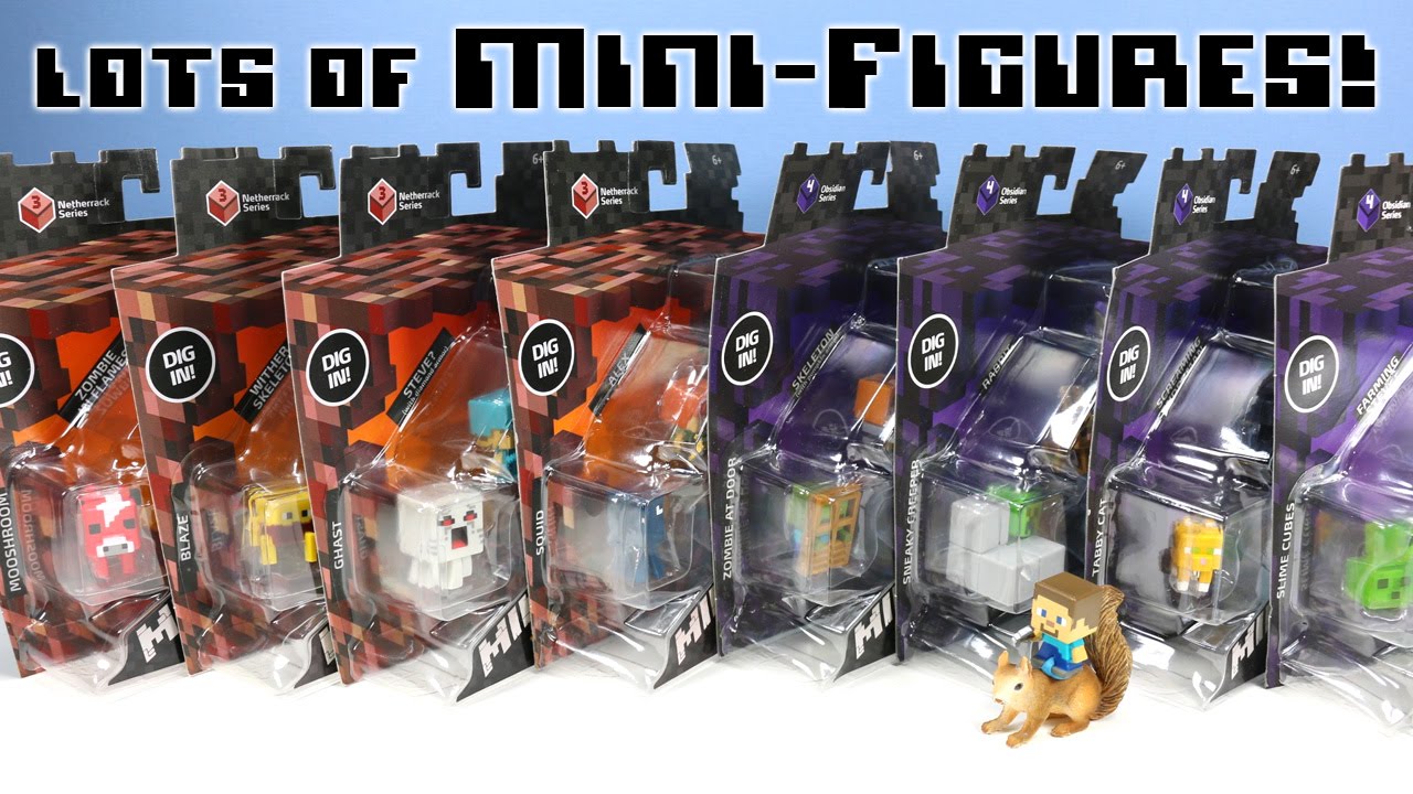 Minecraft Mini-Figures Netherrack Series 3 & Obsidian 