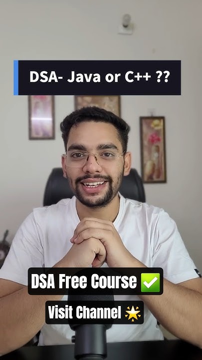 For DSA Java or C++ ?? - YouTube
