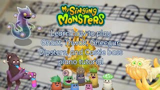 Video voorbeeld van "Learn how to play Ghazt, Thwok, Gheegur, Dipsters and Castle Bass - MSM - piano tutorial"