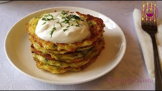 Оладьи из кабачков/ Кабачковые оладьи/ Zucchini Pancakes Recipe