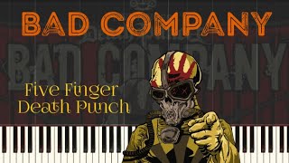 Five Finger Death Punch - Bad Company Piano Tutorial