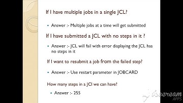 JCL interview questions | Mainframe JCL
