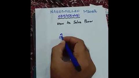 How to solve Power 3²|Math in Sindhi|Naeem ullah Mahar|Basic Math in Sindhi|