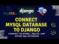 How to connect mysql database with django project  beginners tutorial 2024