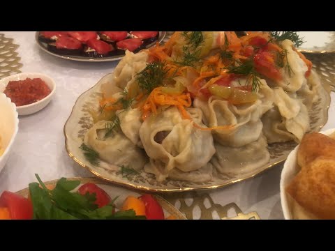 Казахстан. Манты с рубленным мясом и курдюком! Простой и вкусный рецепт. Всегда так делаю.