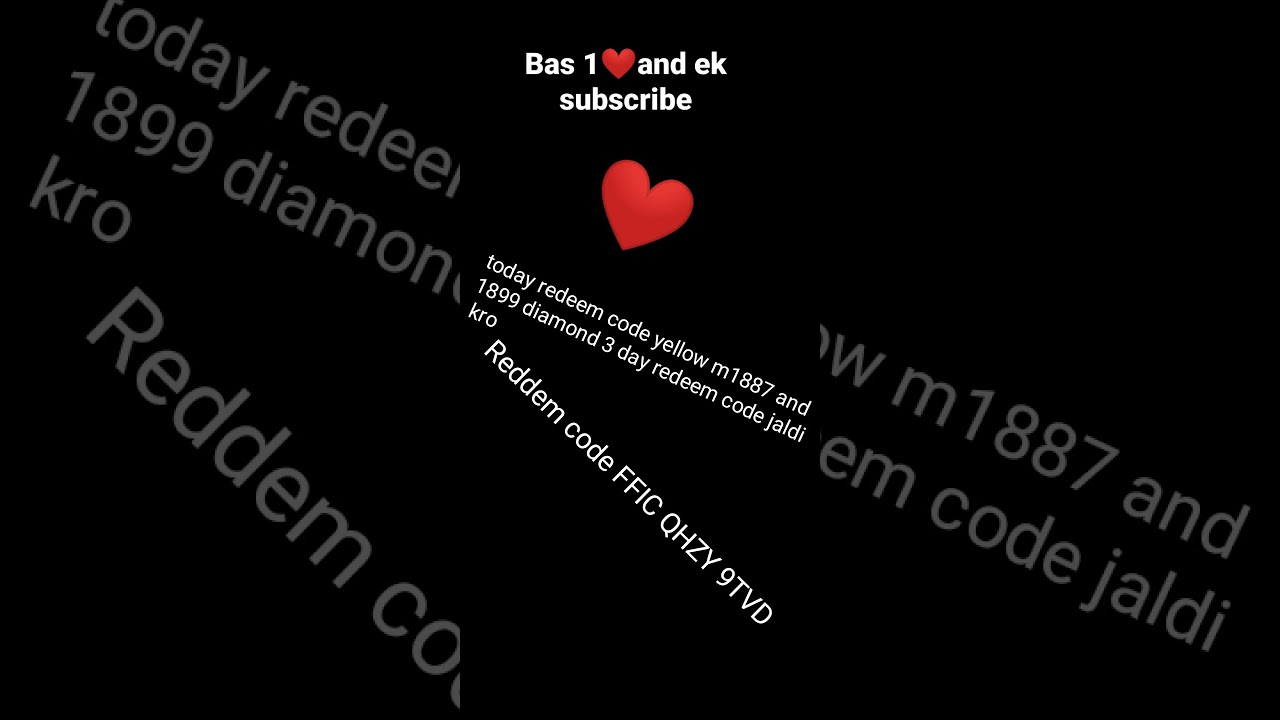 free//redeem+code free/+fire ye//0w M1887ll Äñd//1899//💎Diamond//OP+@redeem +code grena +//walo