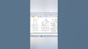 Projection of Solids: Square Prism #projectionofsolids #engineeringdrawing #caed #vtu