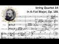 Antonín Dvořák - String Quartet No. 14 in A-Flat major, Op. 105 (w/ Score)