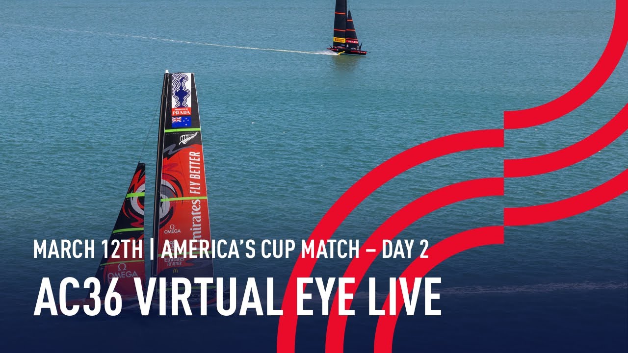 The 36thÂ Americaâs Cup | Virtual Eye | ð´ LIVE Day 2