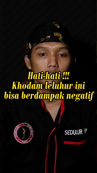 Inilah efek samping pemilik khodam leluhur #khodam #khodamleluhur #fyp #fypシ゚viral #shortsvideo
