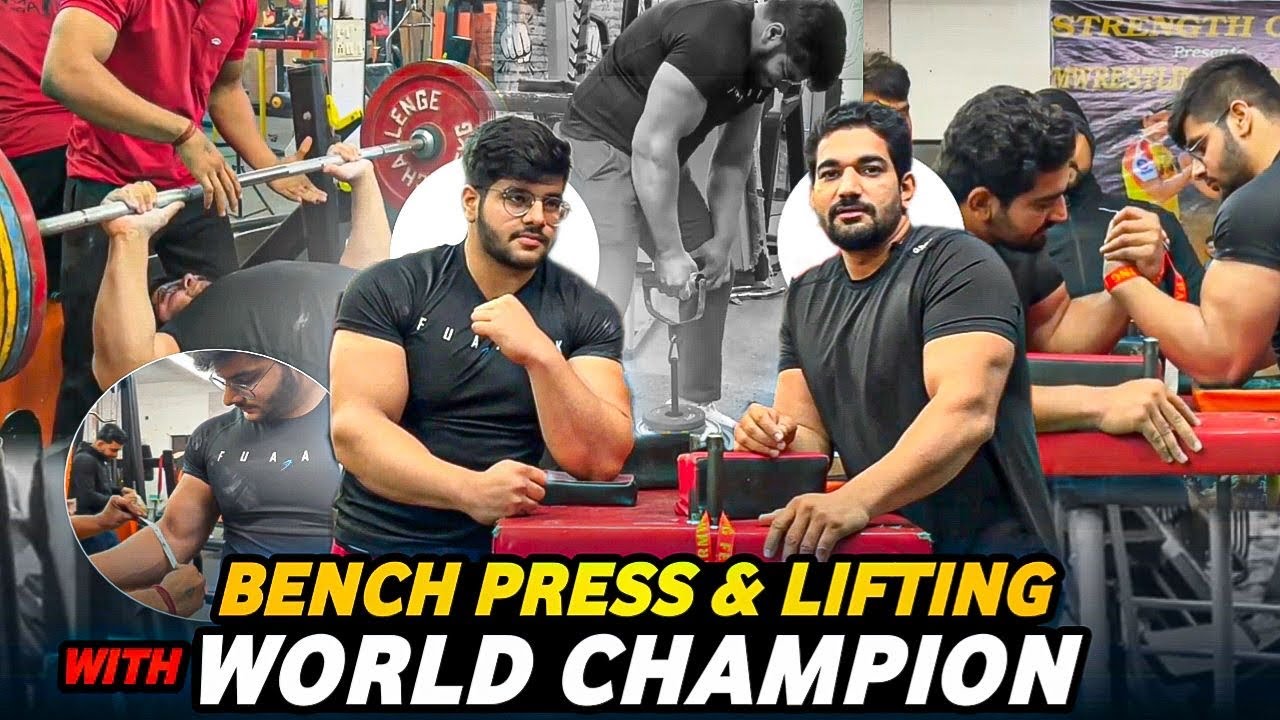 Aabhas Rana || His Bench Press Record Practice pulls || Forearm ...