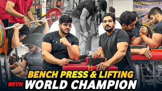 Aabhas Rana || His Bench Press Record Practice pulls || Forearm & Biceps Size🦾  and much more…