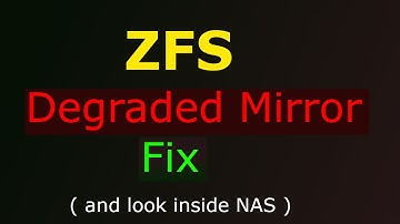 Primary NAS - Older Video - ZFS - Degraded Mirror Fix