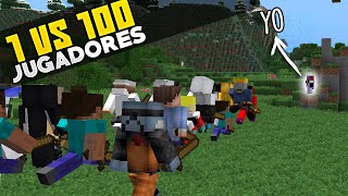 Minecraft Pero Son 100 Jugadores contra MI