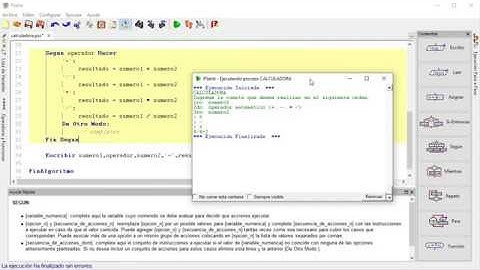 Ejemplo con pseudocódigo: "Calculadora"