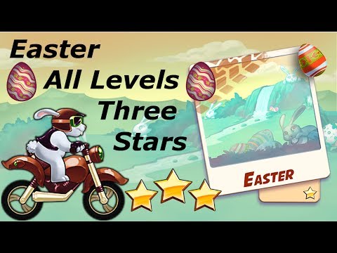 Bike Race: Easter All Levels Three ★★★ Stars Normal Bike Walkthrough!