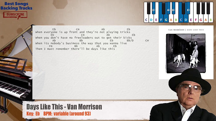 Days Like This Piano version - Piano performance video thumbnail