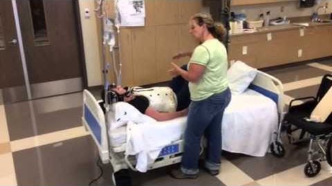 Slide Board With TLSO Part 1 Bed Mobility