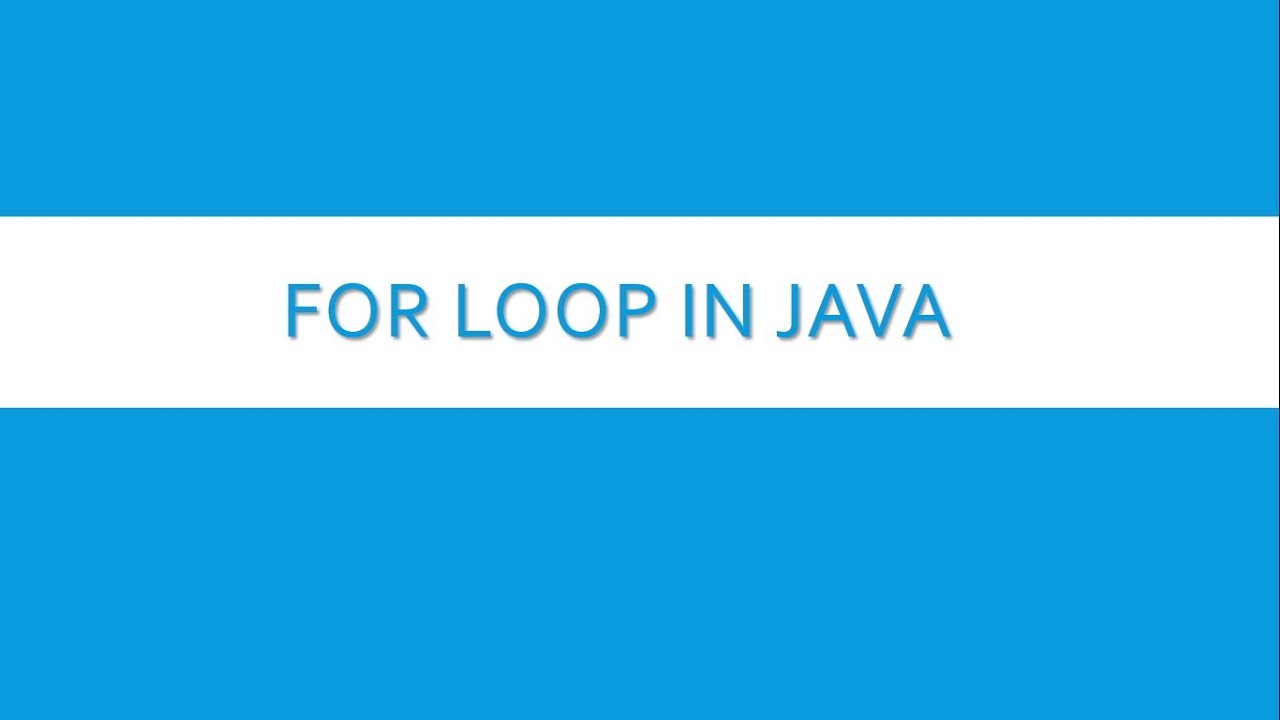 for loop in java for beginners in Tamil - YouTube