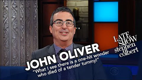 John Oliver And Stephen Make Wax Presidents Fight ...