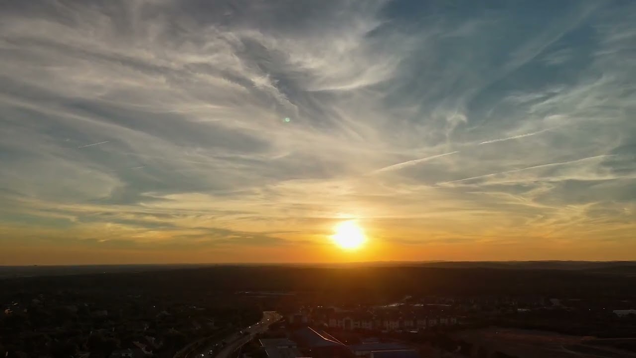 A sunset to inspire the weary mind 