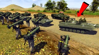 UKRAINIAN TROOPS ATTACKED MILITARY INFANTRY CONVOY | MOWAS2 Battle Simulation